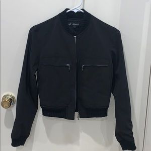 Juniors Black Bomber Jacket